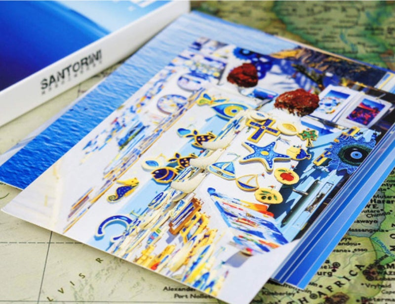 HOSTEESSCHOICE Travel postcards,Set of 30 Post cards variety pack depicting from Around the World Famous Travel Sites,Assorted Postcards Bulk, 4 x 6 -Santorini - Image 4